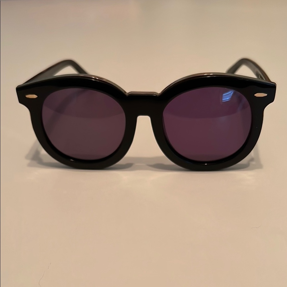 Karen Walker Super Duper Sunglasses in Black